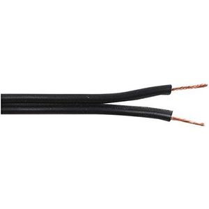 Pro Power 24/0.2BLK/WHTCOPPER100 m Figure-8 Speaker Kabel, 24/0.20 mm, Zwart/Wit, 100 m
