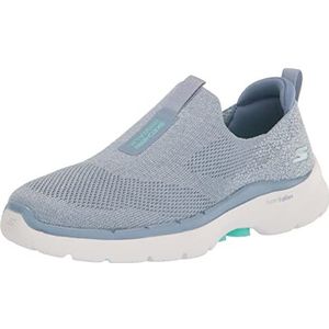 Skechers Go Walk 6 - Glimmende sneakers voor dames, Bltq, 42 EU