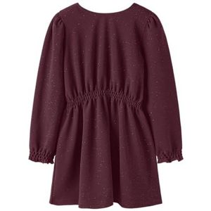 NAME IT Nkfroka Ls Waist Dress, bordeaux, 116
