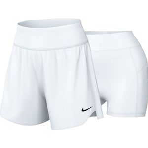 Nike Dames Shorts W Nkct Df Advtg Short, White/White/Black, FQ3050-100, 2XL
