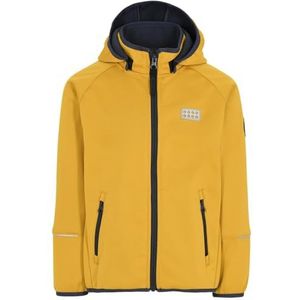 Kabooki Lego Wear Softshelljas voor jongens, waterafstotend, winddicht, ademend jack, geel, 80 cm