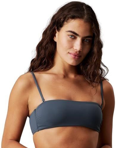 Calvin Klein Bandeau voor dames, Zwart (Inkt), XS