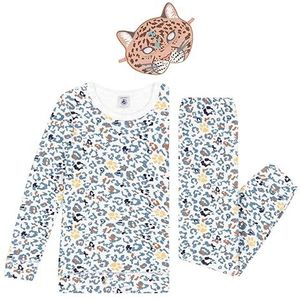Petit Bateau Pyjama voor jongens, Marshmallow wit/meerkleurig, 4 Jaren