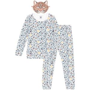 Petit Bateau Pyjama voor jongens, Marshmallow wit/meerkleurig, 4 Jaren