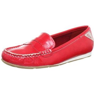 s.Oliver dames casual mocassin, Rood Chili 533, 41 EU