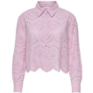 Onlvalais L/S Shirt WVN Noos, pink lady, XXL