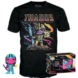 Funko POP & TEE: Marvel- Thanos (BKLT) - XL