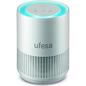 Ufesa PF5500 Fresh Air, luchtreiniger, ideaal voor kamers tot 60 m2, verwijdert tot 99,9% van de virussen en bacteriën, fluisterstil (30 db), HEPA 13-filter