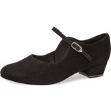 Diamant - 050-029-001 - Dansschoenen - Zwart - Microfibre - Talon blok 2,8 cm