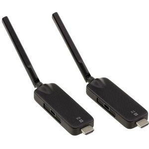 KALEA-INFORMATIQUE Draadloze HDMI-videotransmitter met een bereik van 100 m en ondersteuning voor resoluties tot 1920x1080 bij 60 Hz. Directe werking, geen instellingen nodig.