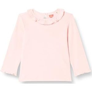 Koton Babygirl Crew Neck Long Sleeve Ruffled T-shirt, roze (274), 9-12 Maanden