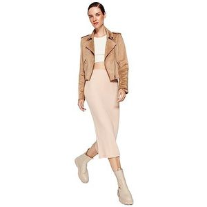 Trendyol Rechte maxi-stift, beige, M
