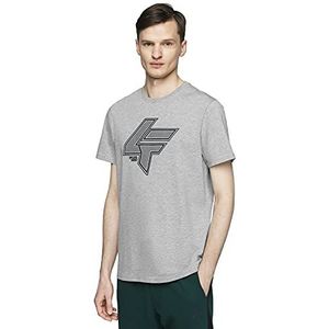 4F Unisex Volwassen Nosh4-tsm004-27m_m T-shirt, grijs, S kort