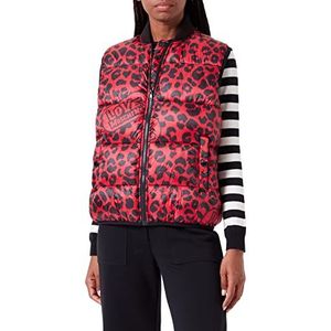 Love Moschino Dames Technical Vest, RED Black, 42