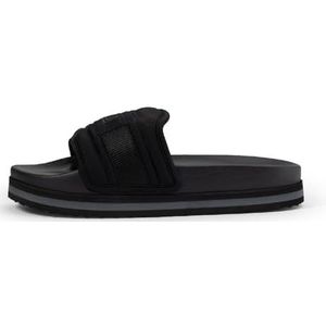 FILA Morro Bay Zeppa Lounge Slipper Wmn Slide Sandalen voor dames, zwart, 42 EU