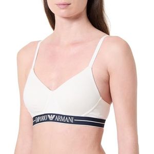 EMPORIO ARMANI Dames Everyday Cotton Contour BH Wit XS, Wit, XS