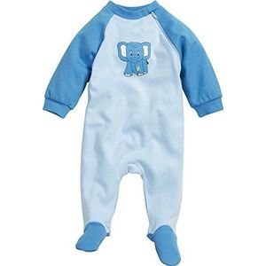 Playshoes Unisex baby pyjama slaapoverall olifant slaapromper, blauw (original 900), 68 cm