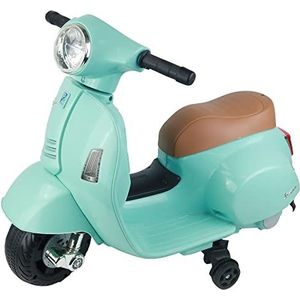 TURBO CHALLENGE - Vespa Gts - Elektrische Drager - 119151 - Scooter - Watergroen - Klaar om te Rijden - Maximaal 25 kg - Plastic - Oplaadbare Batterijen - Vanaf 24 maanden