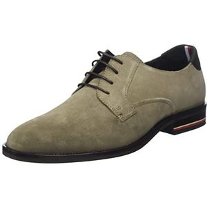 Tommy Hilfiger SIGNATURE Hilfiger Suede Schoen heren Oxford Derby, Nomad, 40 EU