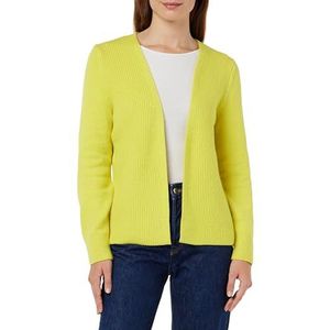 S.Oliver Ribgebreid Vest met Wol Geel