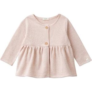 United Colors of Benetton Gebreid vest voor meisjes, Roze, 12 Maanden