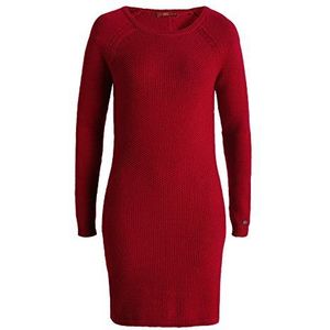 edc by ESPRIT Gebreide jurk voor dames, Rood (Flambe Red 624), L
