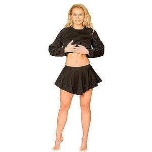 Kalimo Krabi Skirt Shorts voor dames, zwart, L, Soft Touch Cotton, zwart, L