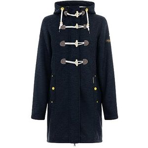 Schmuddelwedda Gebreide fleece dufflecoat dames 34326541, marineblauw, gemêleerd, L