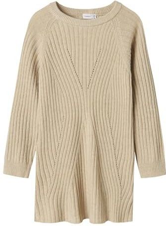 Tricot Jurk - Gebreid - Ronde Hals - Lange Mouwen - Loose Fit