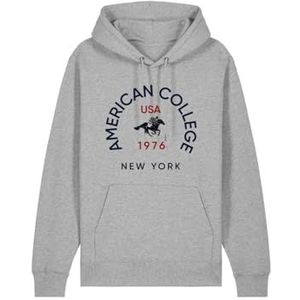 AMERICAN COLLEGE USA Uniseks sweatshirt voor kinderen, Grijs, 14 ans