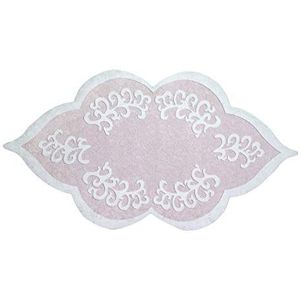 Homemania bedrukt tapijt rond roze 1, bedrukt, meerkleurig, polyamide, 80 x 200 cm