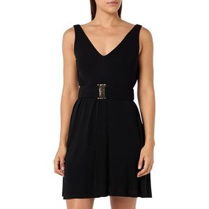 Pinko Vermentino interlock crêpe jurk, Z99_Zwart Sedan, XXS