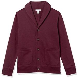 Amazon Essentials Fleece sjaal met lange mouwen voor heren, bordeauxrood, M