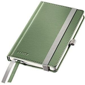 Leitz notitieboekstijl, vaste omslag, A6 geruit celadon-groen