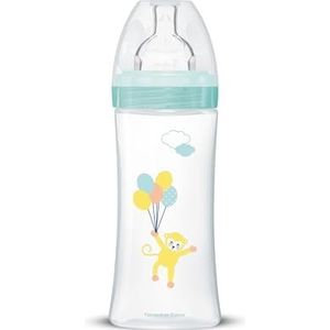 Dodie Anti-kolik fles Sensation+ Airgroen, 330 ml, platte zuiger met debiet 3