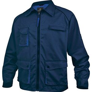 Deltaplus M2VESBMTM Mach2 werkjas van polyester / katoen, marineblauw-koningsblauw, maat M