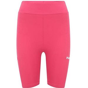 FILA Buckautal High Waist Short Fietser voor dames, carmine, S