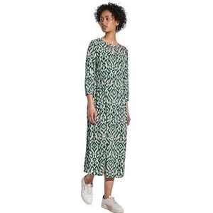 Street One - Bedrukte Jurk - Groen - Dames - Midi