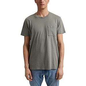 ESPRIT Jersey T-shirt van 100% biologisch katoen, licht kaki, XS