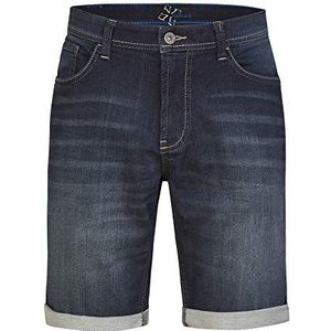 Hattric Bermuda Jogg Denim Shorts voor heren, blauw (dark blue 49)., 34W (Fabrikant maat:50)