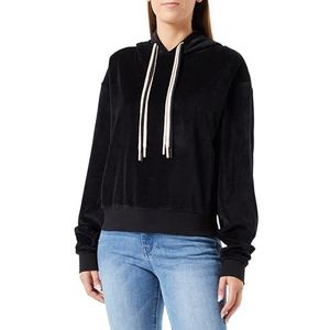 Replay Oversized capuchontrui voor dames, 098 Black, M
