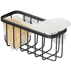 iDesign ,84707, Gia AA8 sponshouder, roestvrij gecoate metalen spoelbakorganizer voor spons en schuurmachine, Sink Center