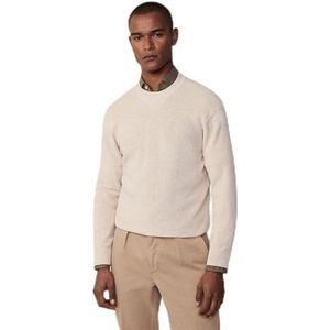 Hackett London Getextureerde gebreide trui voor heren, bruin (steen), L, Bruin (Steen), L