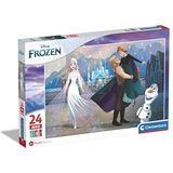 Clementoni - Puzzel 24 Stukjes Maxi Disney Frozen, Kinderpuzzels, 3-5 jaar, 24242