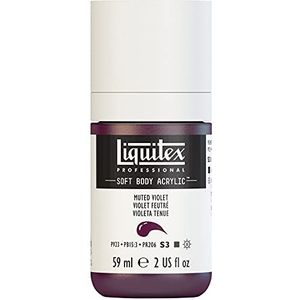Liquitex 1959502 Professional Acrylfarbe Soft Body - Künstlerfarbe in cremiger deckender Konsistenz, hohe Pigmentierung, lichtecht & alterungsbeständig, 59ml Flasche - Gedämpftes Violett