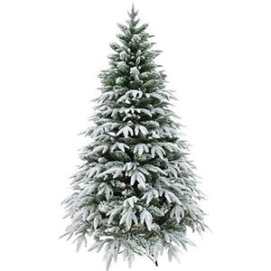 Kunstkerstboom, sneeuwbedekking, elegante kerstdecoratie, 6 ft 180 cm, 6 ft 180 cm