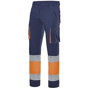 Velilla 103007 0/5 54 tweekleurige bermuda met vele zwarte tassen maat 54