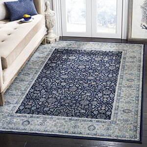 Safavieh Vintage geïnspireerd tapijt, PGV606, geweven viscose PGV606 120 x 180 cm Navy/Hellblau