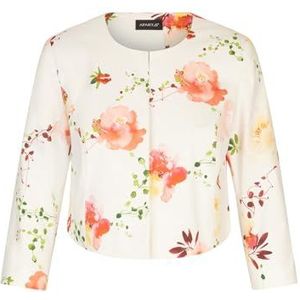 APART Fashion Bedrukte satijnen blazer, Crème-multicolor, 34