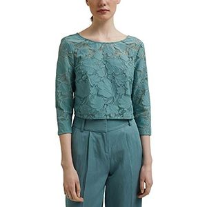 ESPRIT Collection damesblouse 041eo1f329, 460/donker turquoise., 34